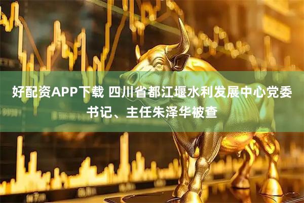 好配资APP下载 四川省都江堰水利发展中心党委书记、主任朱泽华被查